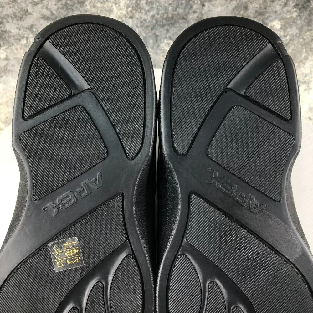 Apex NWOT Men's Size 10X Conform Black Double Strap Hook & Loop Casual Shoes